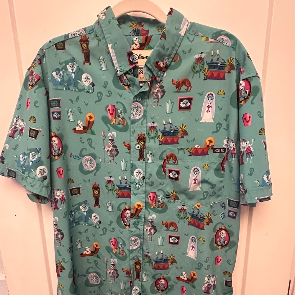 Roosevelt Haunted Mansion Button Down
